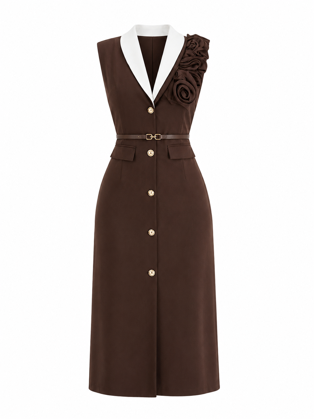 Chocolate Rose Blazer Dress