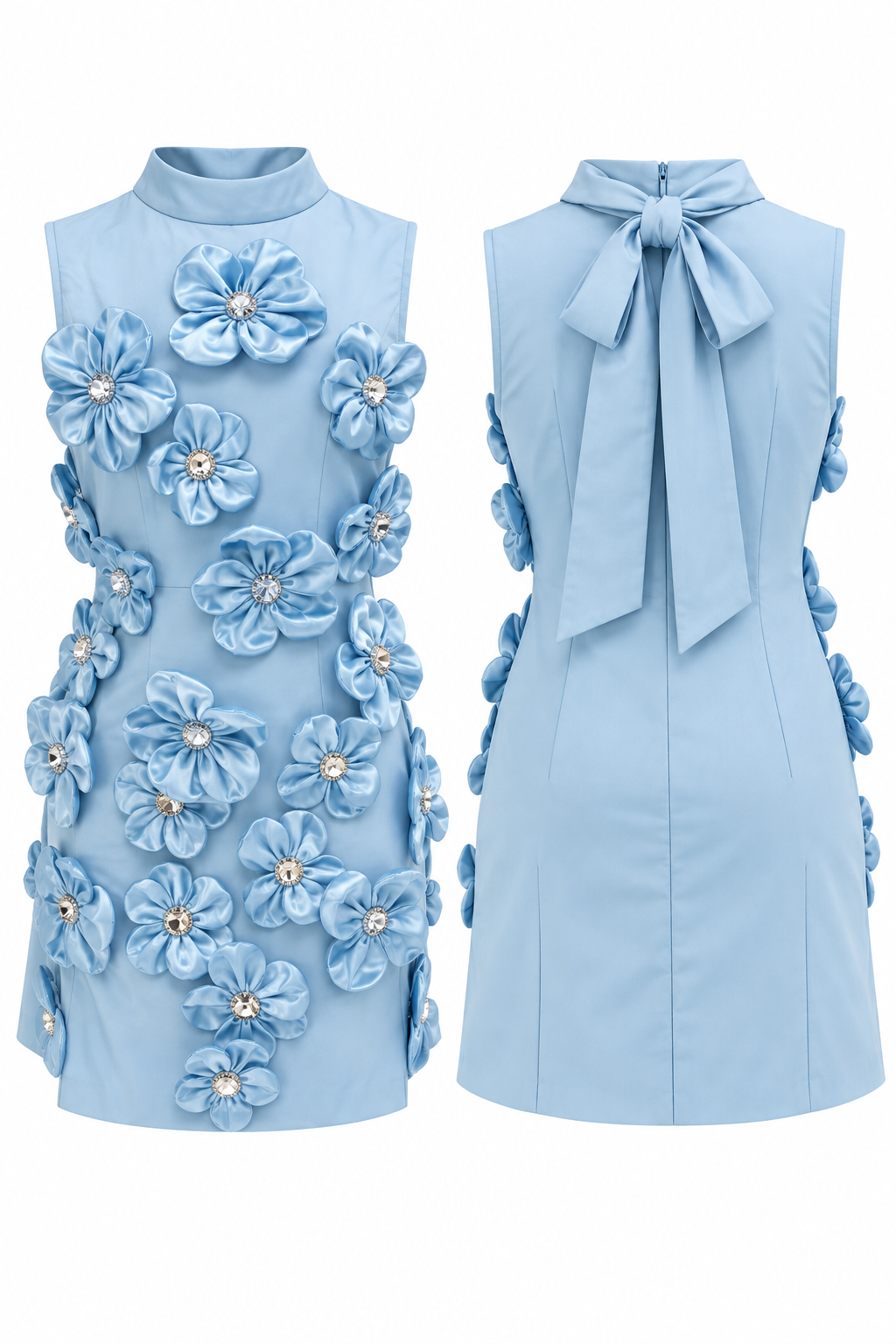 Blue Short bloom dress