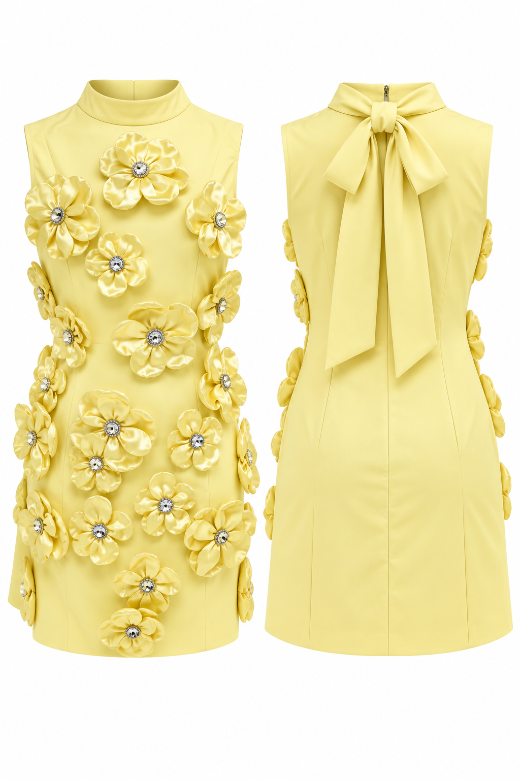 Yellow Short bloom dress