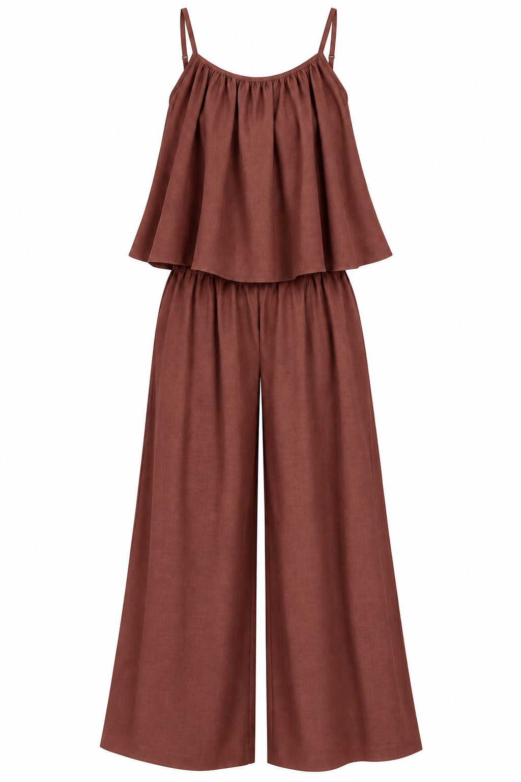 The Effortless Rust Brown Linen Set