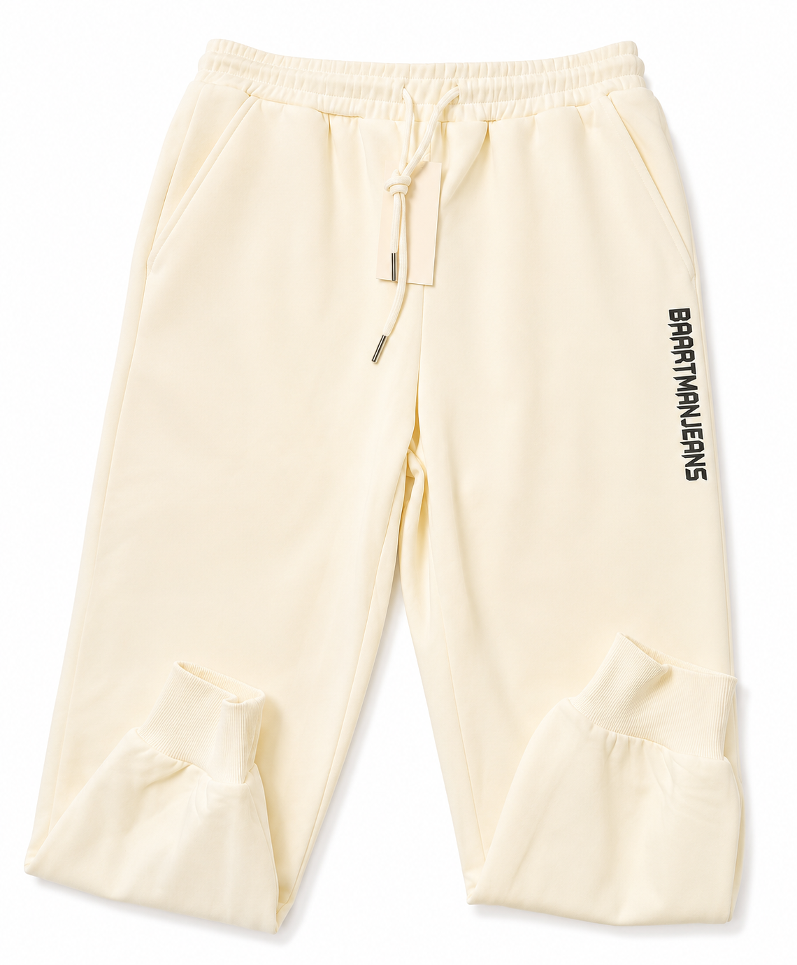 BaartmanJeans Essential Jogger – Butter Yellow With Black Print