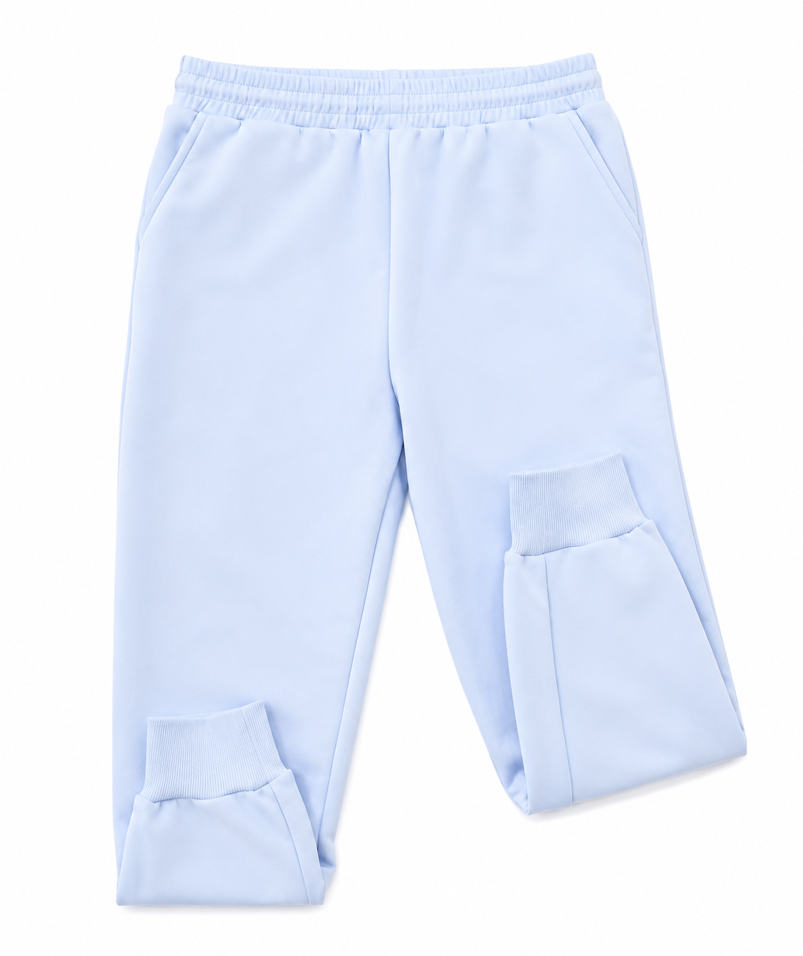 BaartmanJeans Essential Jogger – Baby Blue with Black Print