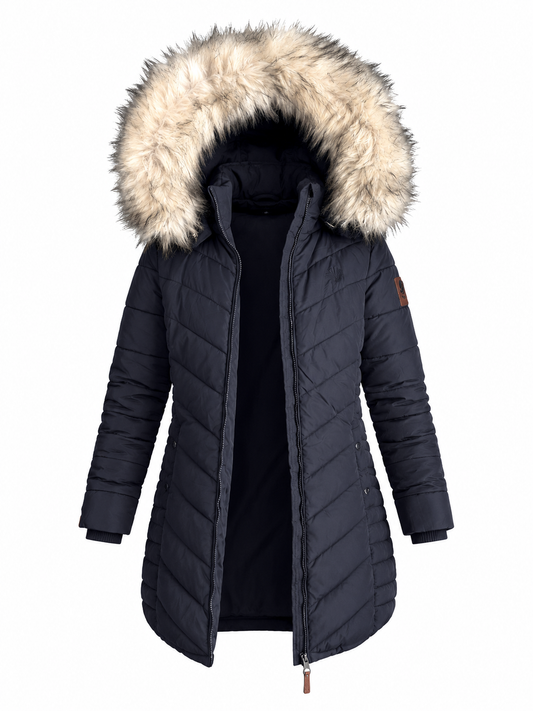 BaartmanJeans Luxe Fur Parka – Black