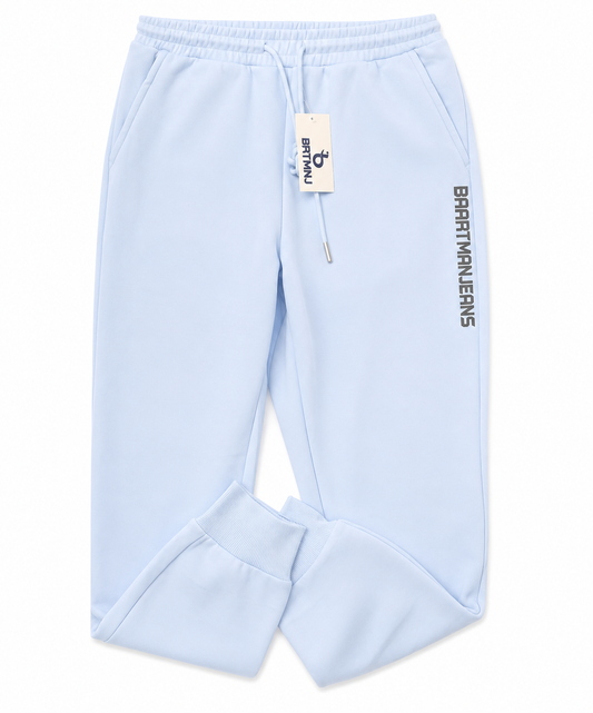 BaartmanJeans Essential Jogger – Baby Blue with Black Print