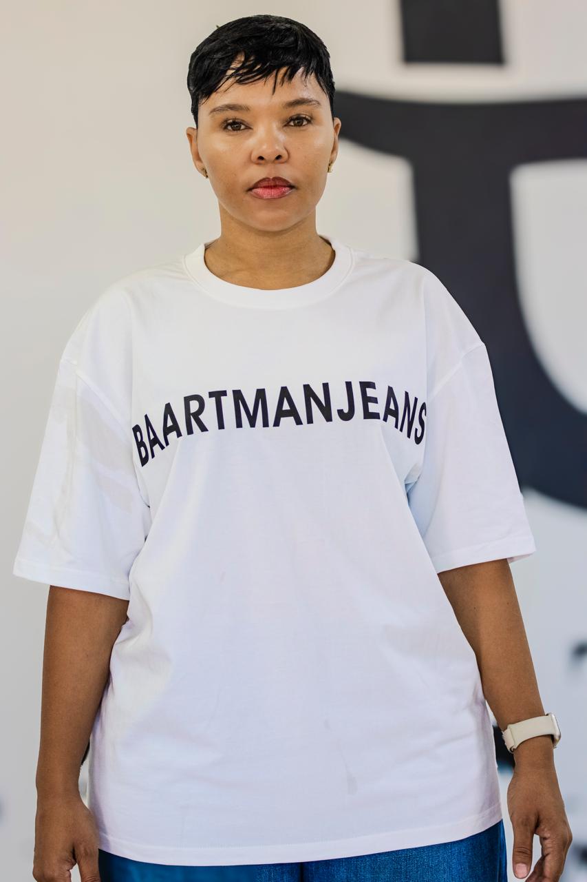 White Clean Cut Baartman Tee