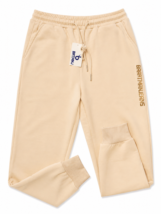 BaartmanJeans Essential Jogger – Nude With Gold Print