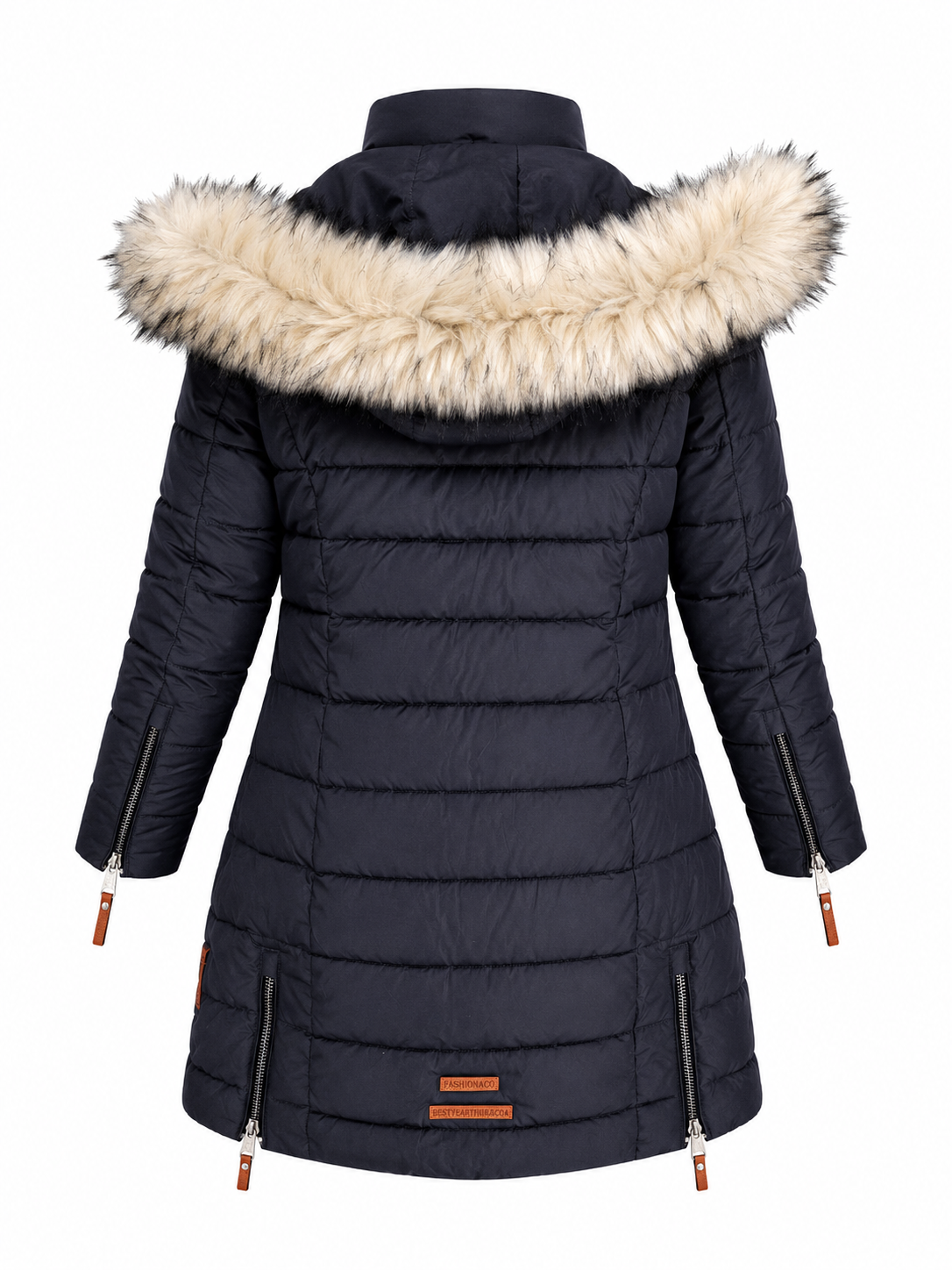 BaartmanJeans Luxe Fur Parka – Black
