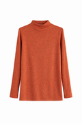Rust Luxe High-Neck Top