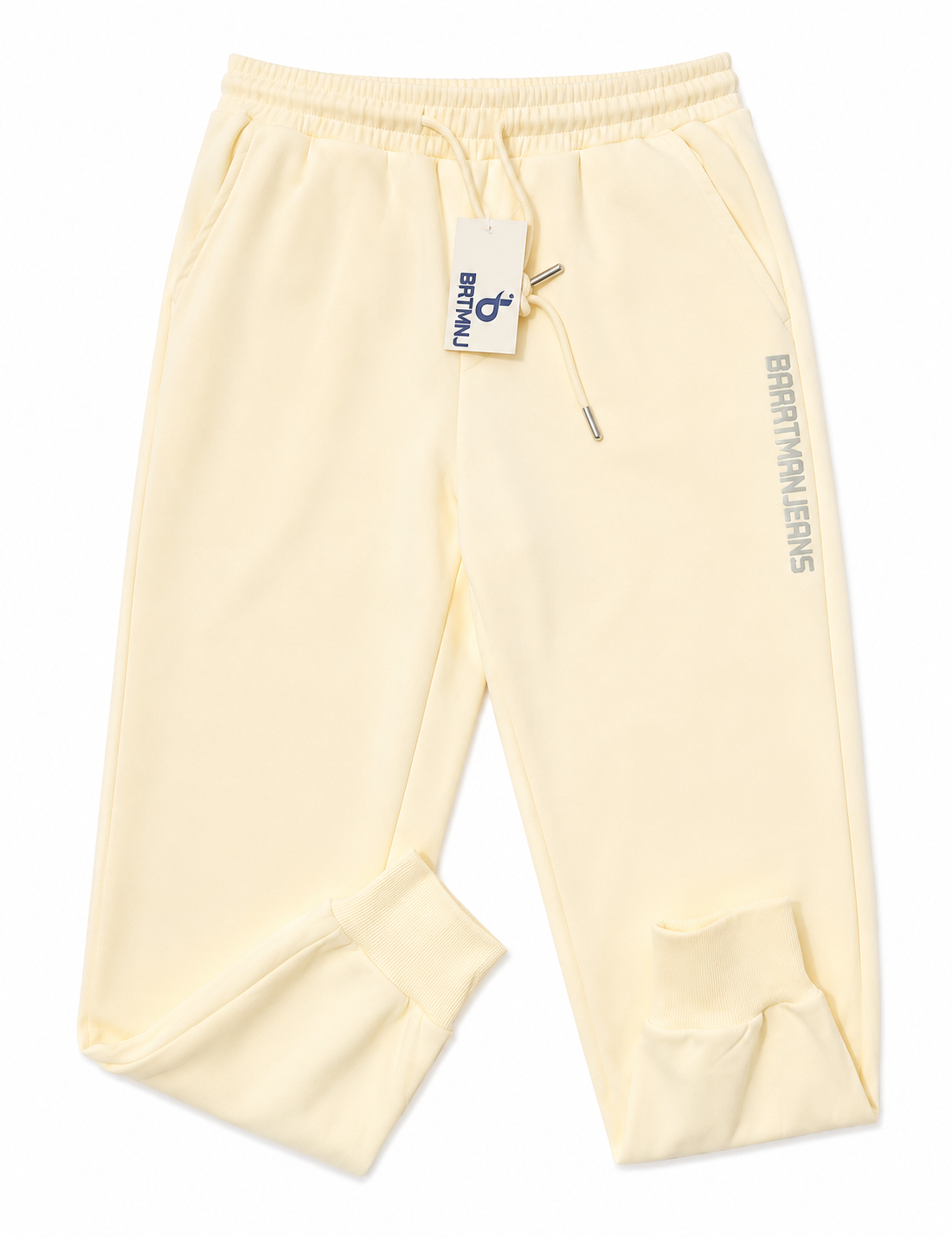 BaartmanJeans Essential Jogger – Butter Yellow with Grey Print
