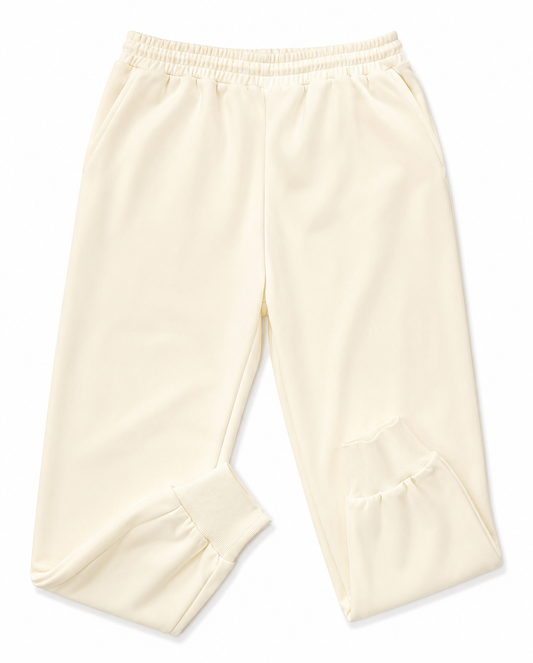 BaartmanJeans Essential Jogger – Butter Yellow With Black Print