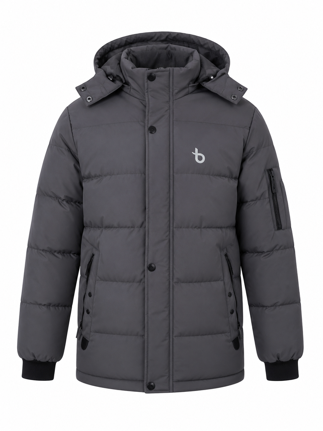 BaartmanJeans Men’s Summit Puffer Jacket – Charcoal