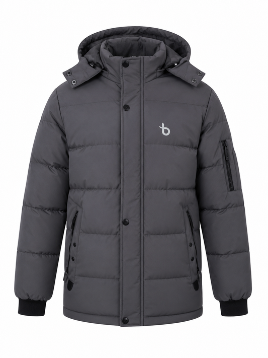 BaartmanJeans Men’s Summit Puffer Jacket – Charcoal