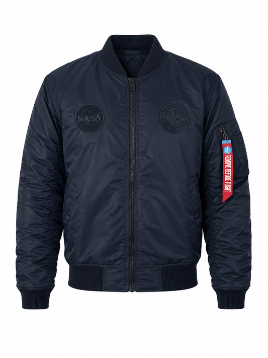 BaartmanJeans Men’s Flight Jacket – Black