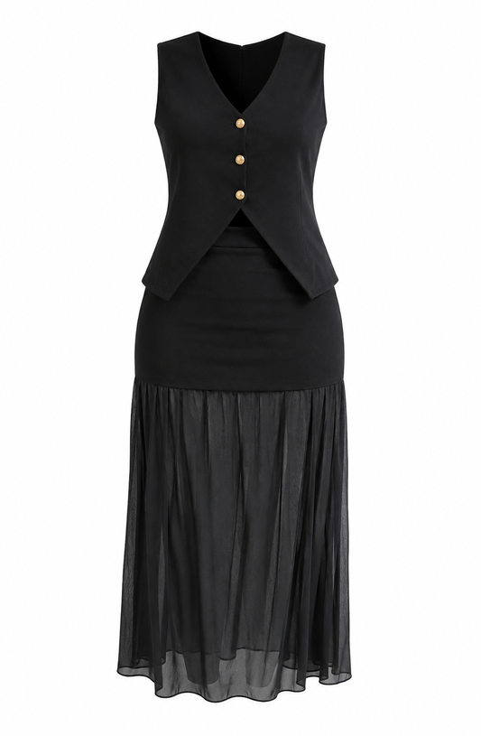 The Milan Two-Piece Set - Black