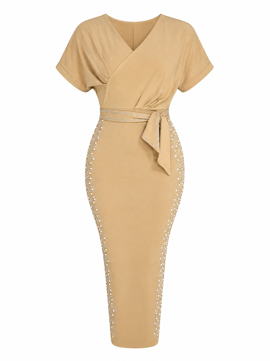 Amara Stretch Nude Dress