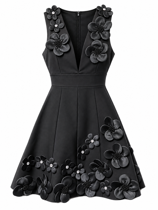 Black Bloom Dress