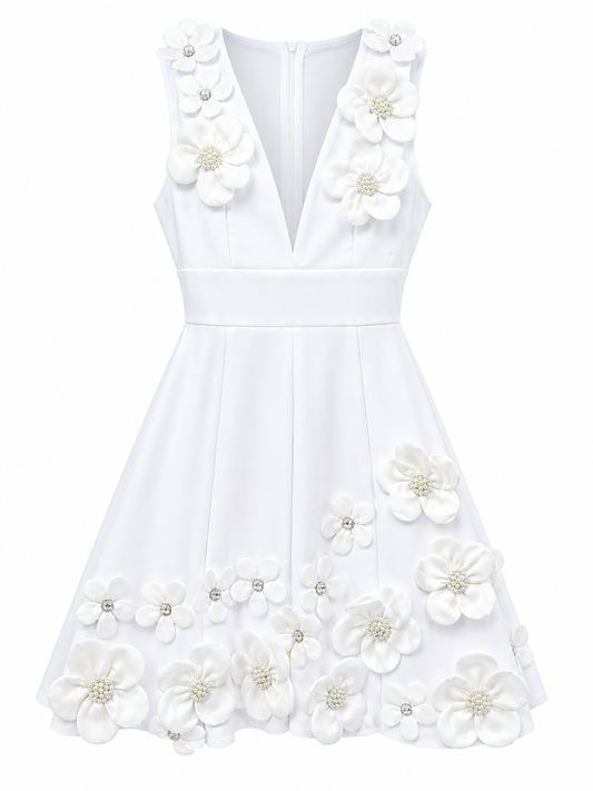 White Bloom Dress