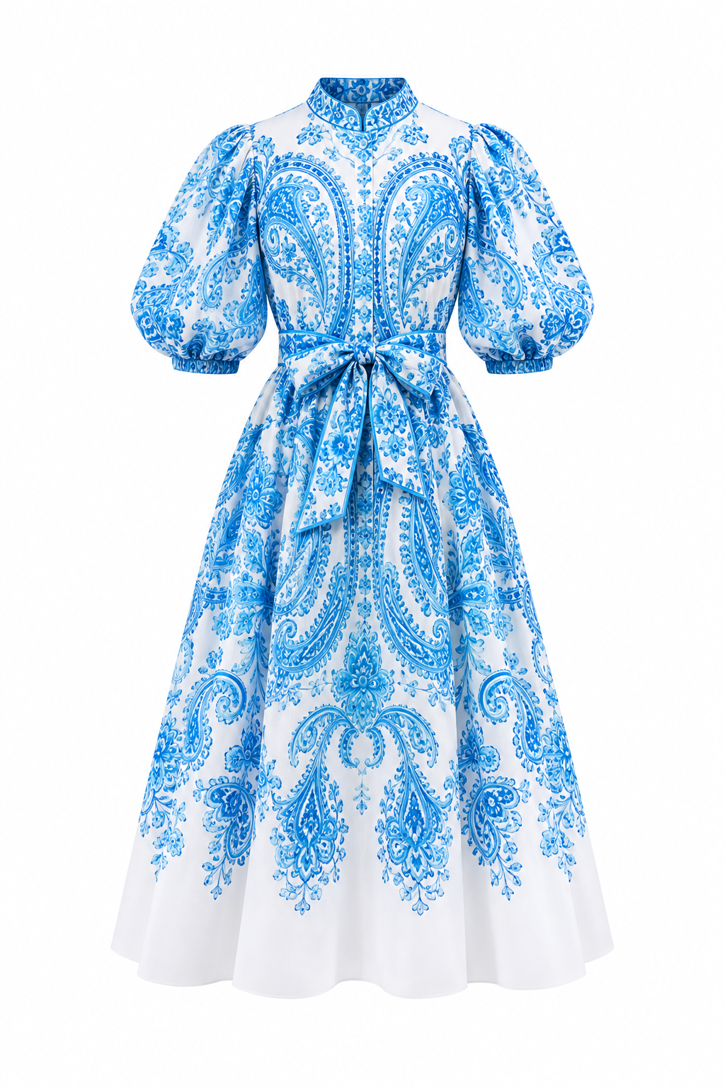 Royal Blue Paisley Dress