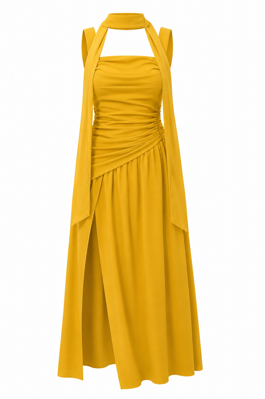 Mustard Muse Maxi Dress