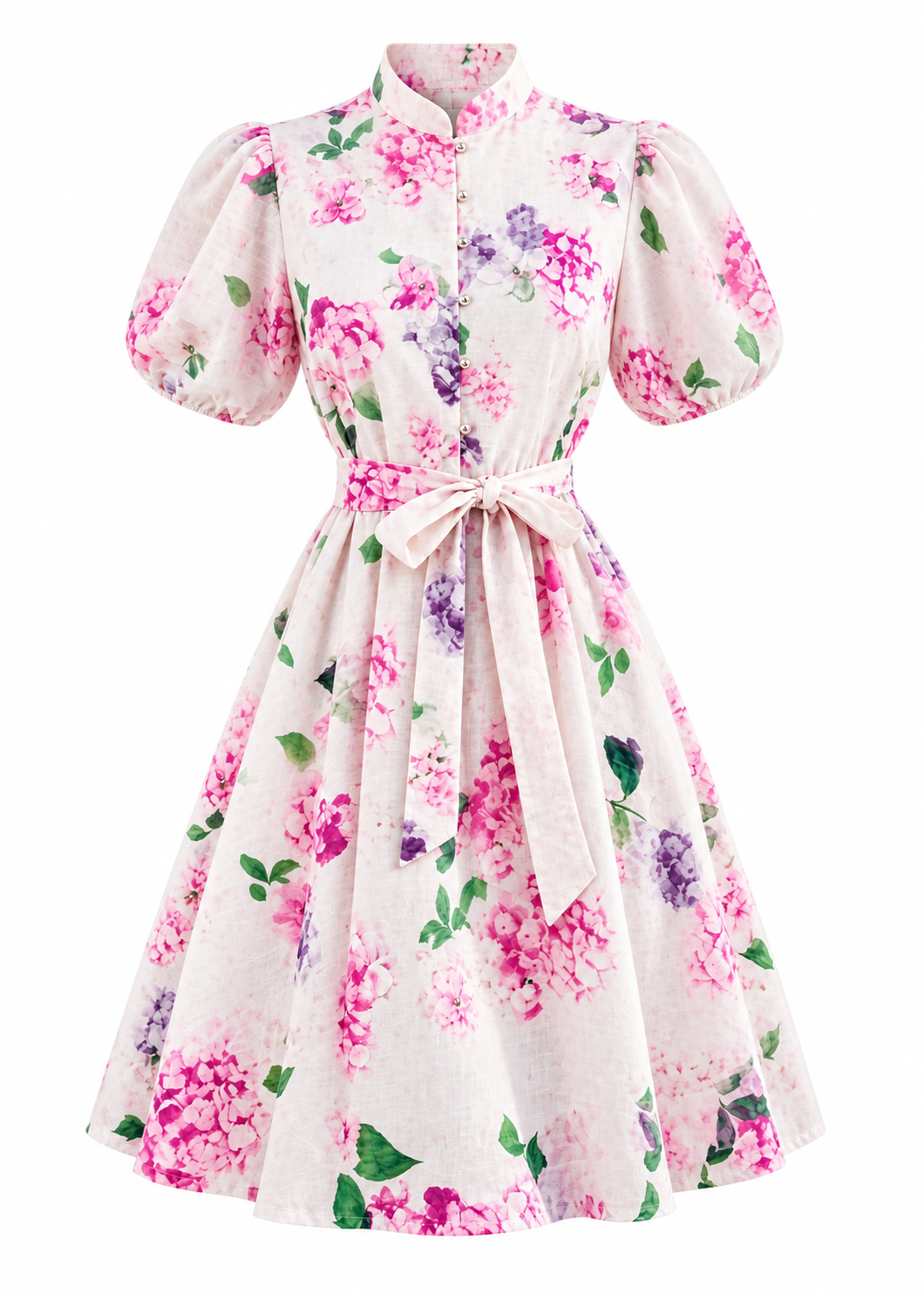 Pink Bloom Dress with diamond
