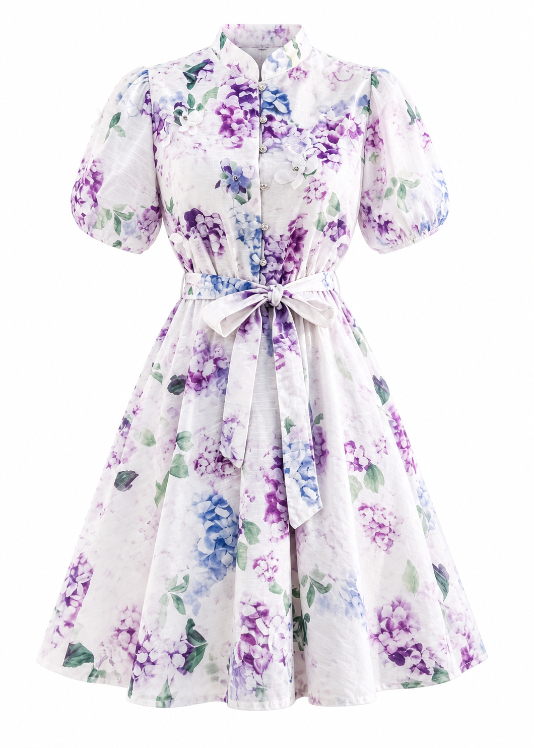 Purple Bloom Dress with diamond