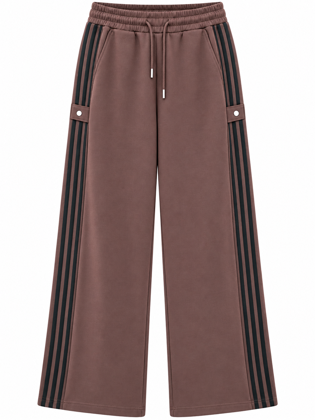 Brown Side Stripe Pants