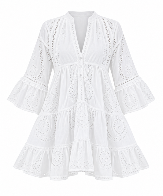 White Linen Dress