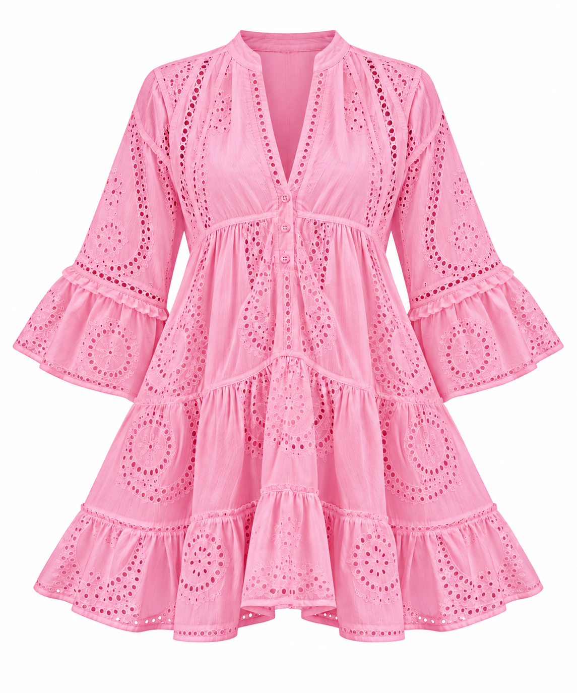 Pink Linen Dress