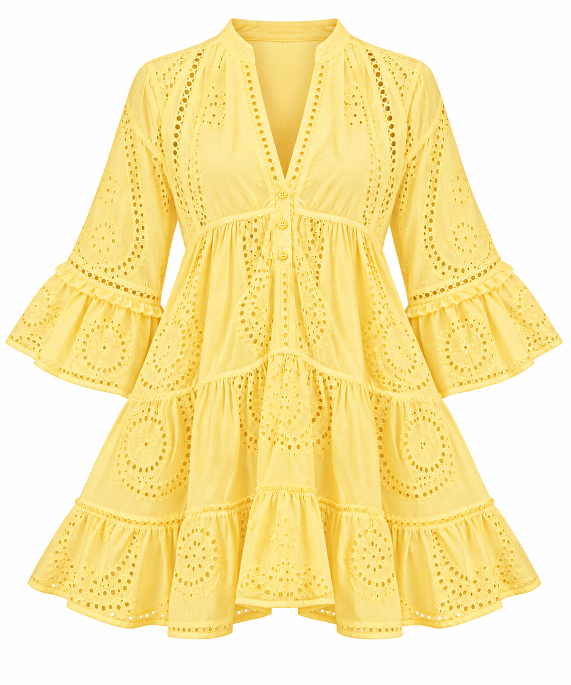 Lemon Linen Dress