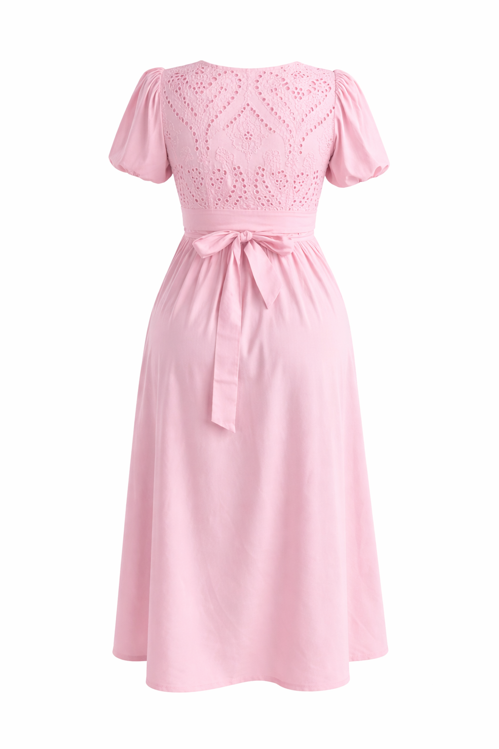 Soft Pink Wrap Pocket Dress