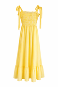 Sunshine Stripe Maxi Dress (side pockets)