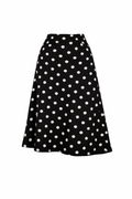 Classic Polka Dot Midi Skirt