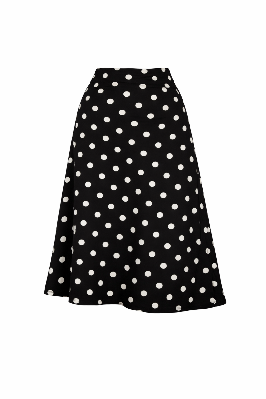 Classic Polka Dot Midi Skirt