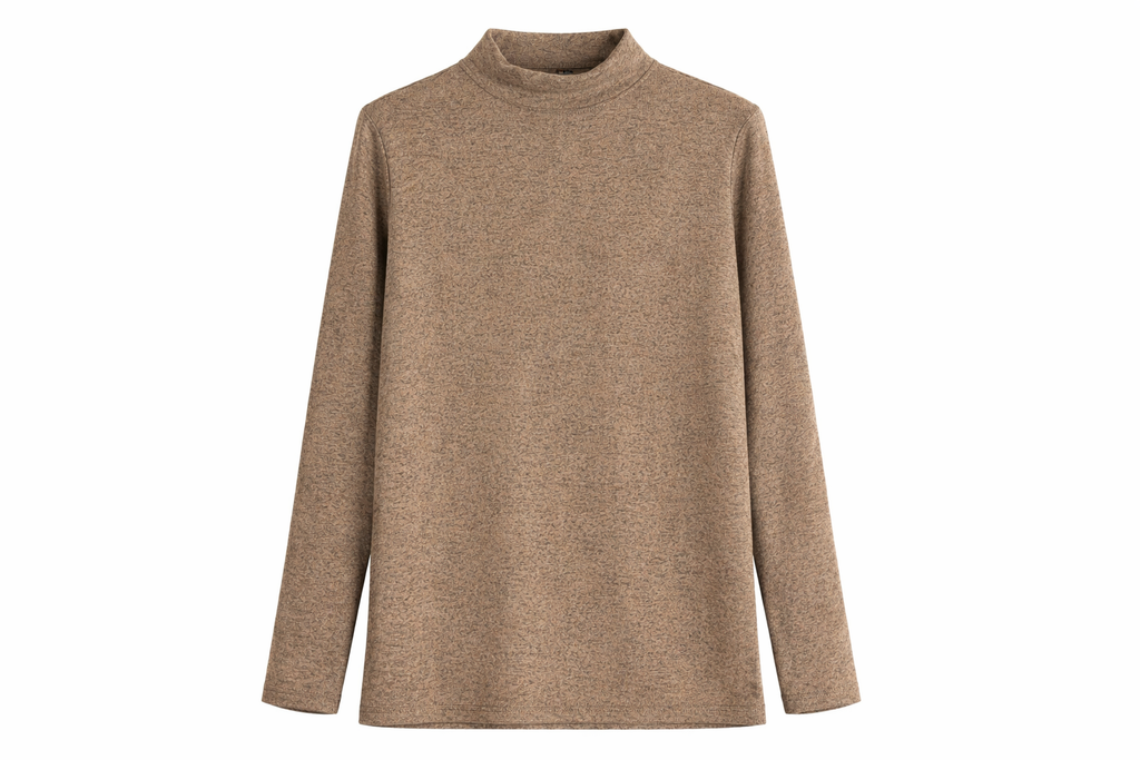 Mocha Luxe High-Neck Top