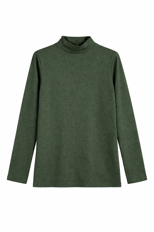 Forest Luxe High-Neck Top