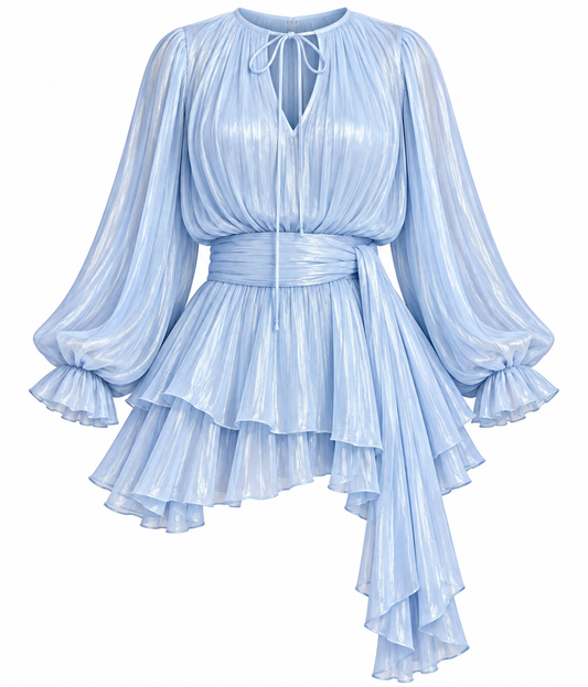 Ice Blue Elegance Dress/Top