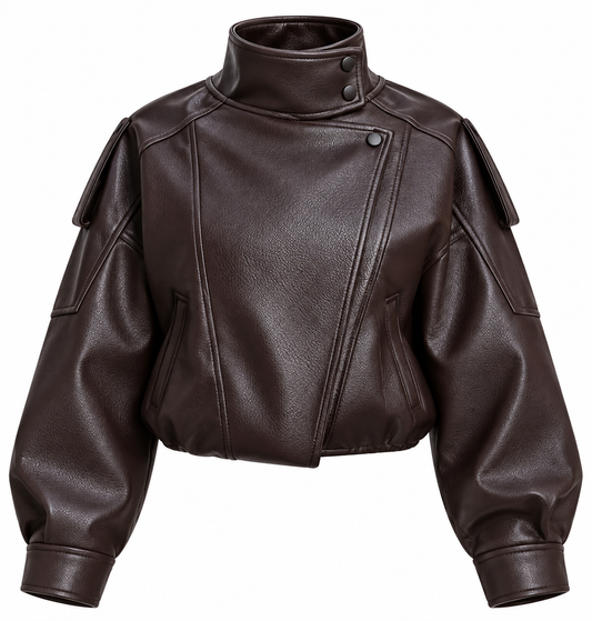 Dark Chocolate Leather Jacket