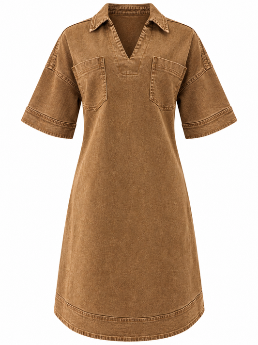 Mocha Muse Denim Dress