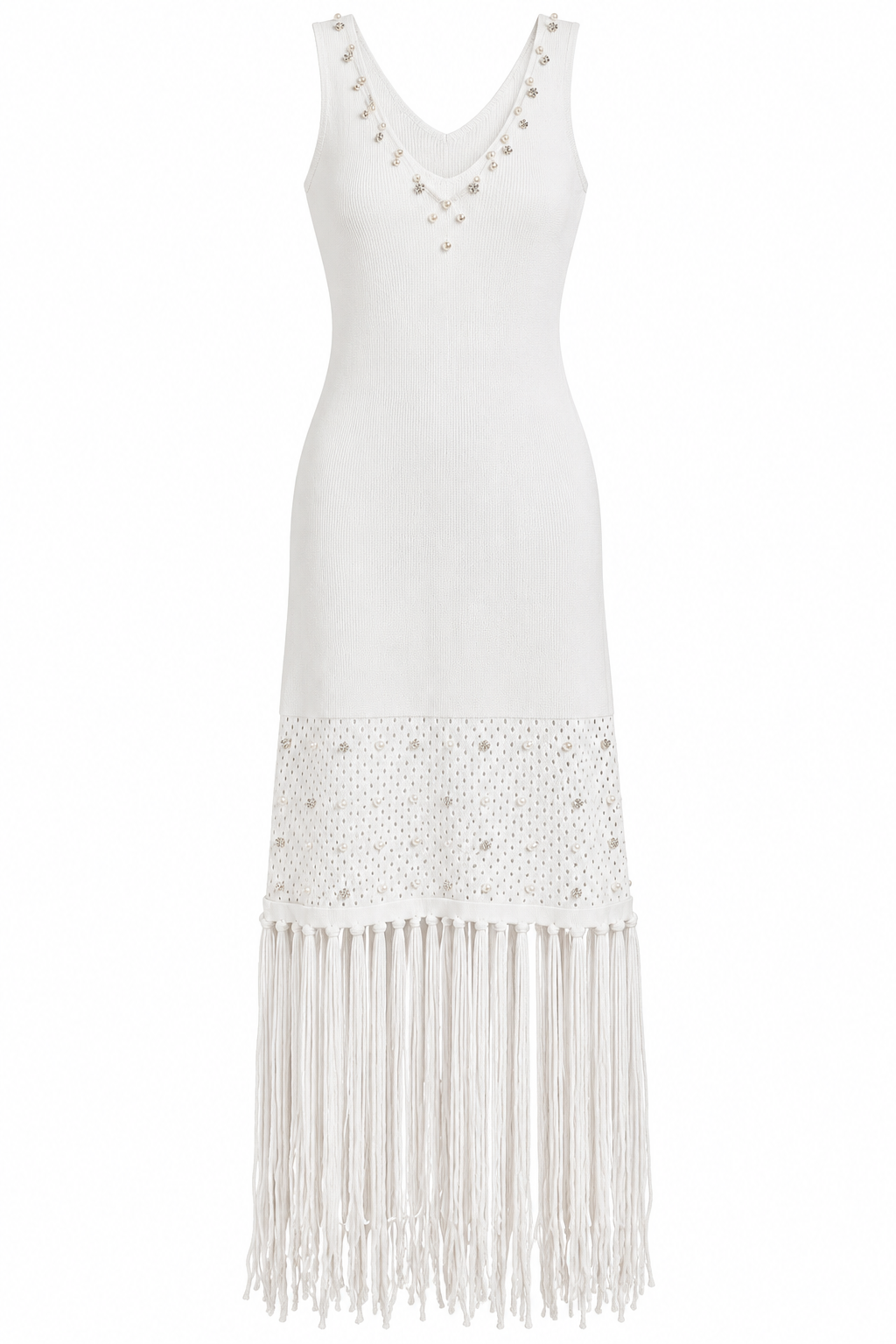 The White Fringe Dress