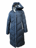 Charcoal Hooded Longline Puffer Coat