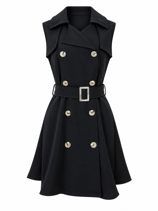 Black Trench Dress
