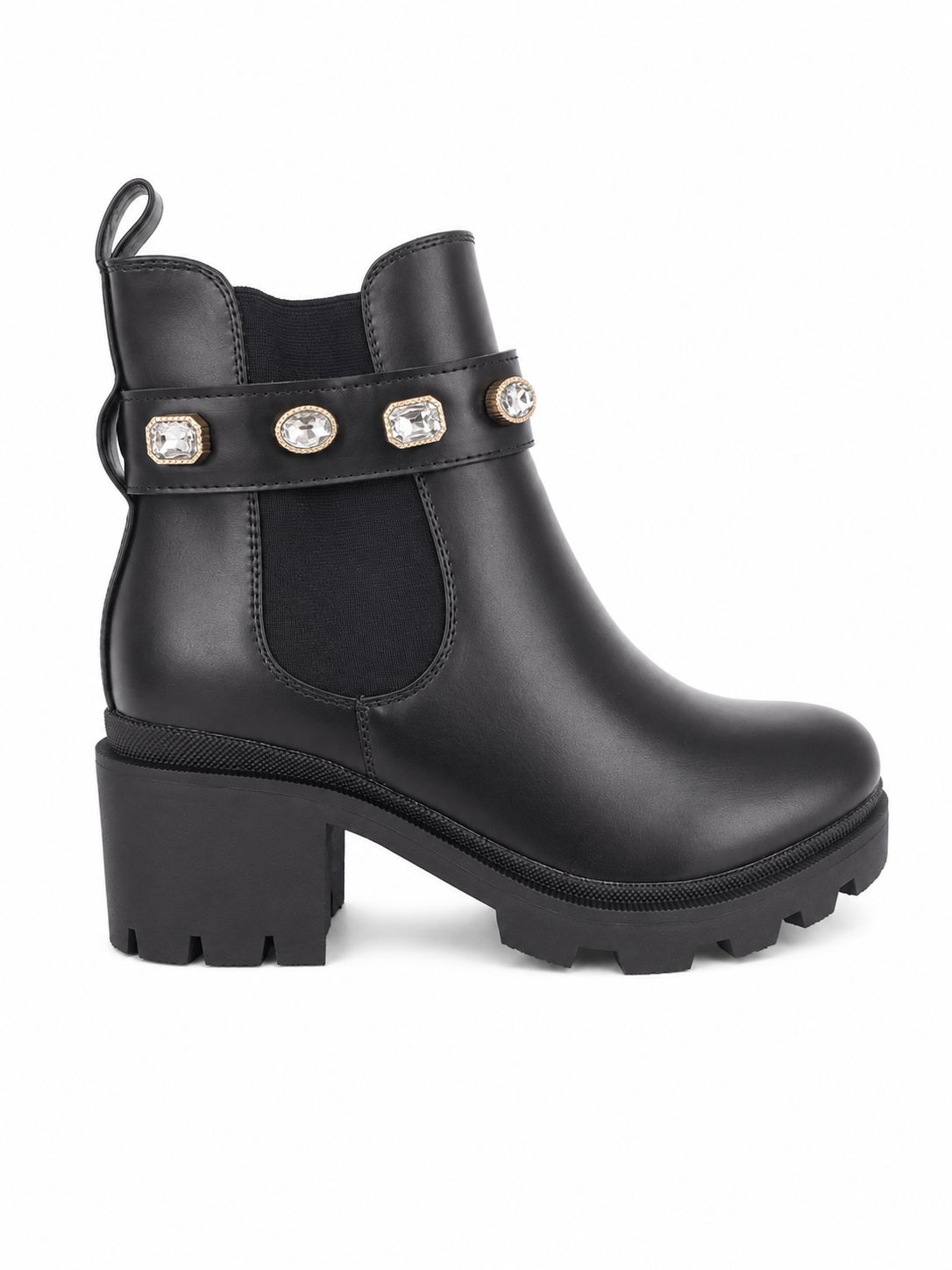 Diamond Chelsea Boots