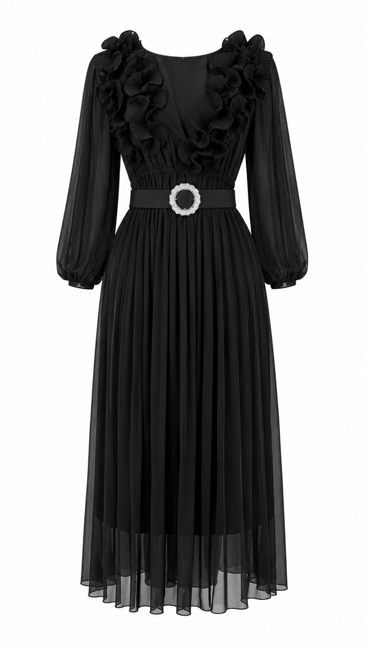 Black Swan Pleated Dress