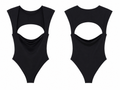 Black Cut-Out Bodysuit