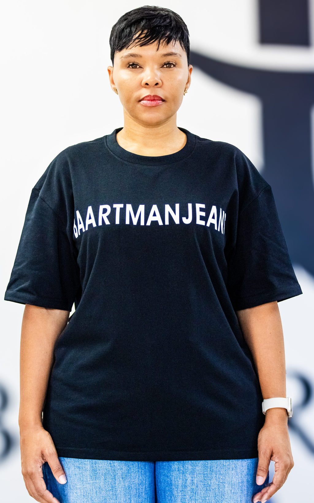 Black Clean Cut Baartman Tee