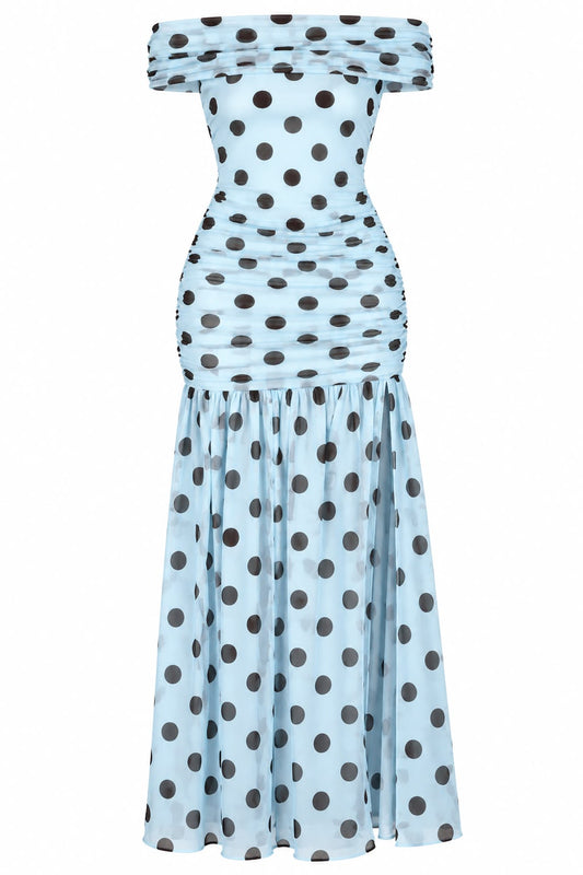 Blue Polka Dot Dress