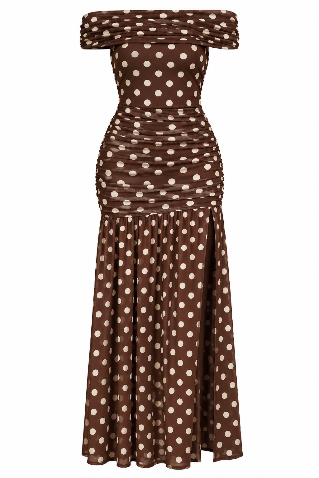Brown Polka Dot Dress