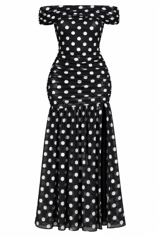 Black Polka Dot Dress