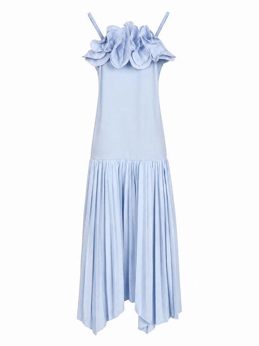 Blue glove dress